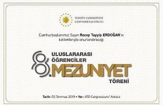 Uluslararası öğrenciler mezuniyet heyecanı yaşıyor