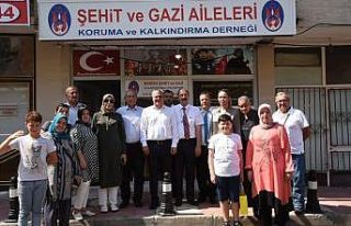 Vali Deniz, şehit ve gazi derneklerini ziyaret etti