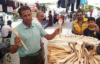 3O yıldır tahta kaşık, çatal, kevgir üretip...