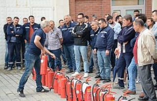 Anadolu Üniversitesinde yangın tatbikatı