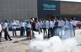 Antikkapı personelime yangınla mücadele eğitimi...