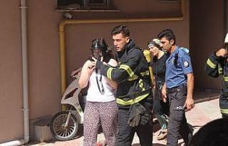 Aspiratörden çıkan yangın paniğe neden oldu