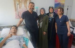 Bademcik ameliyatı ile sağlığına kavuştu