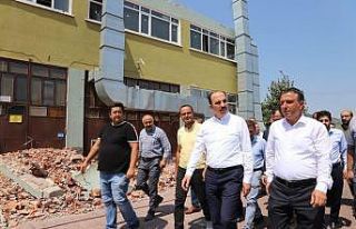 Başkan Altay’dan yanan silah fabrikasında inceleme