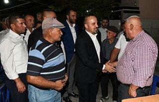 Bülent Turan köy ziyaretlerinde