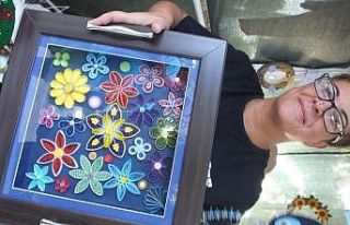 Burhaniye’de Demet hamının yaptığı kağıt...