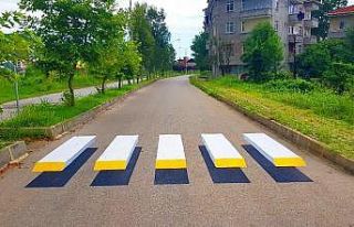 Çarşamba’ya 3 boyutlu yaya geçidi