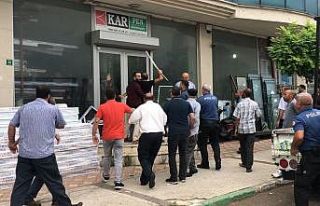 Esnafın sopalı park kavgası....