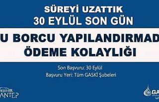 GASKİ, su borcu taksitlendirmede süreyi uzattı