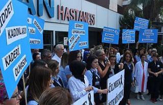 Hastane personelinden anlamlı protesto
