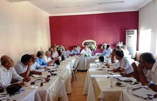 İl Milli Eğitim Müdürü Okumuş, müdürler ile...