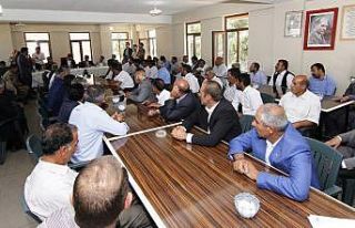 Kaymakam Mehmetbeyoğlu 24 mahalle muhtarıyla bir...