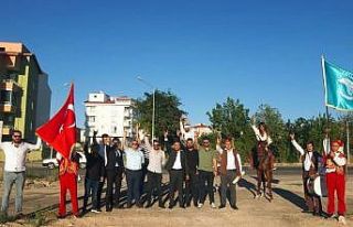 Nevşehir Ülkü Ocakları mehter kıyafetleri ile...