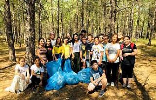 Öğrencilerden Kurşunlu Şelalesi ’ne kuşevi