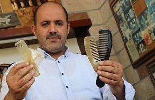 (Özel) El yapımı kemik taraklara büyük ilgi