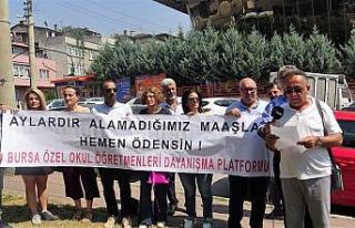 (Özel) Maaşları ödenmeyen özel okul öğretmenleri...