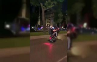 (Özel) Motosikletli magandanın tek teker terörü...