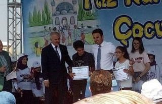 ’Ramazan ve infak’ konulu resim yarışmasının...