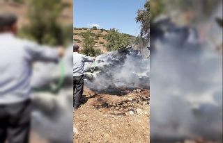 Saman deposunda çıkan yangın, 300 balya samanı...