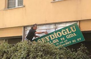 Seydioğlu Baklavaları’nın tabelaları indirildi