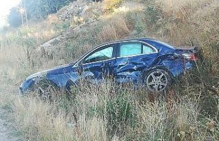 Trafik kazası 2 yaralı