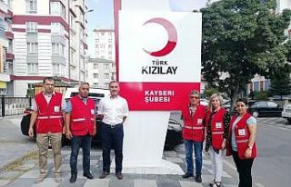 Türk Kızılay Kayseri Şubesi kurban bağışında...