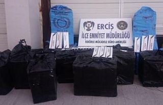 Van’da 7 bin 900 paket kaçak sigara ele geçirildi