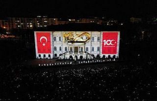 100. yıl heyecanı, Kongre binasının duvarlarında...