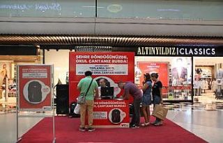 67 Burda AVM’den okul çantası hediye