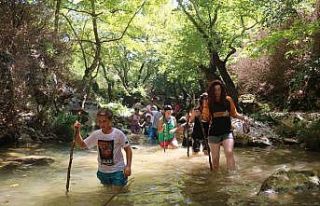 Adrenalin ve doğaseverlerin yeni rotası Cennet kanyonu