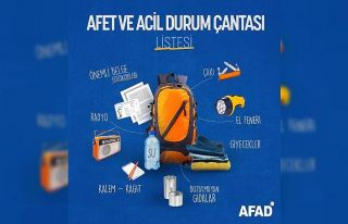 AFAD’tan "afet çantanız hazır olsun"...