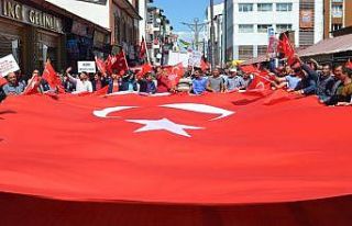 Ağrı’da teröre lanet yürüyüşü