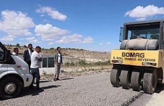 Aksalur’da asfalt çalışmaları hız kesmeden...