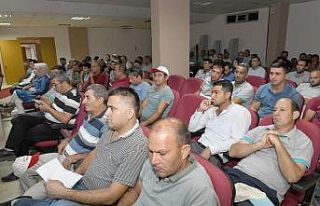 Aksu’da personele iş güvenliği eğitimi