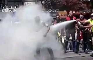 Ankara’nın göbeğinde kendisini yaktı