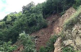 Ayder Yaylası yolunda heyelan