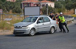 Ayvalık’ta trafik kazası: 2 yaralı