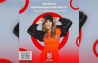 Balıkesirspor’un düzenlediği Hadise konseri ertelendi