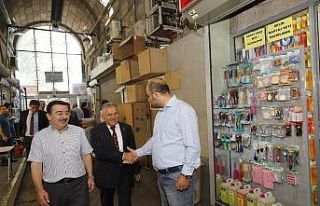 Başkan Büyükkılıç, Kapalı Çarşı’yı ziyaret...