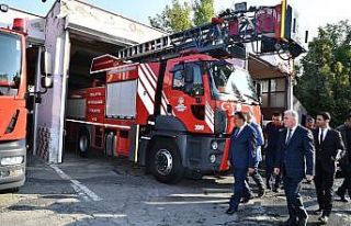 Başkan Gürkan, İtfaiye personelleri ile bir araya...