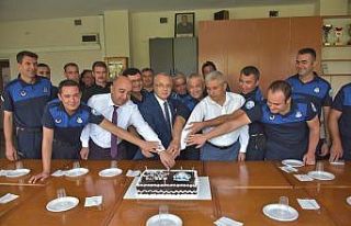 Başkan Kayda, zabıta haftasını pasta keserek kutladı