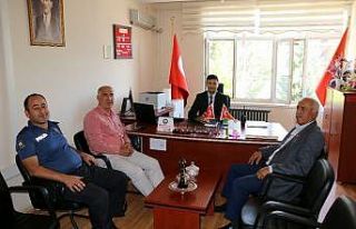 Başkan Turan Karadağ yeni emniyet müdürünü ziyaret...
