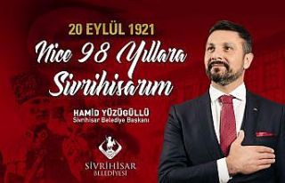 Başkan Yüzügüllü’nün kutlama mesajı