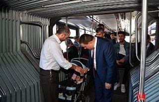 Başkanlardan yolculara ziyaret