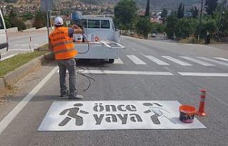 Bilecik’te “Önce Yaya” çizgi çalışması...