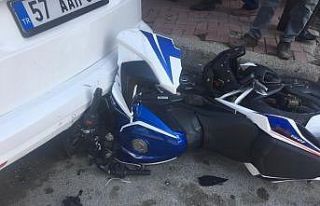 Boyabat’ta motosiklet kazası: 1 yaralı