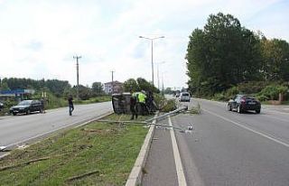 Çarşamba’da trafik kazası: 1 yaralı