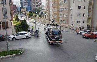 Çekiciye kaldırılırken tuş oldu