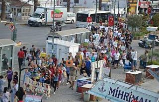 Çevreci çocuklardan iklim grevi