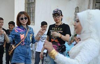 Çinli turist kafilesi, Kırşehir’de yöresel düğüne...